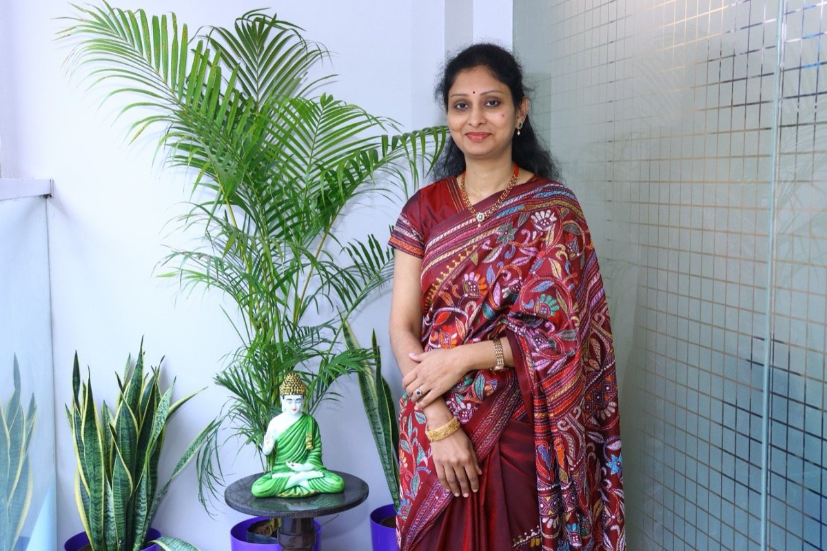Dr. Srividya at the clinic
